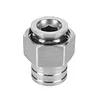 Garden Hose to Mini Power Washer Adapter Stainless Steel Leak-Proof Adapter 3/4 GHT to 1/4 Quick Connector for Car Wash & Outdoor Cleaning