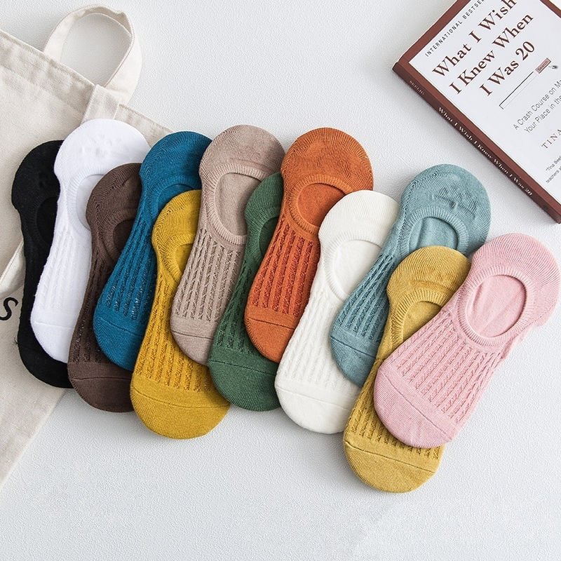 🔥Summer Hot Sale🔥Mesh invisible socks, one piece, 5 pairs