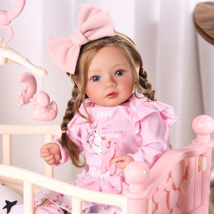 Babeside Quiet Reborn Baby Daisy 20'' Toddler Girl Love Around Mom's Side