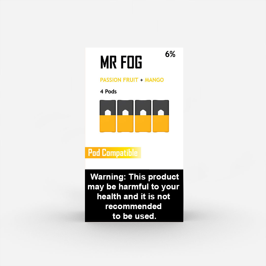 MR FOG PODS PACK OF 4 Passion Fruit Mango