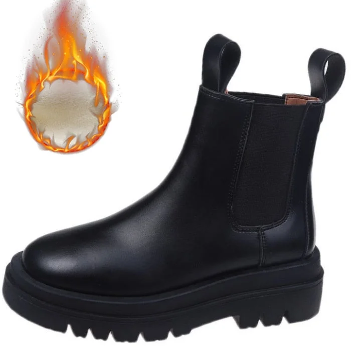 New Luxury Chelsea Boots Women Ankle Boots Chunky Winter Shoes Platform Ankle Boots Slip on Chunky Heel BV Boot Brand Designer