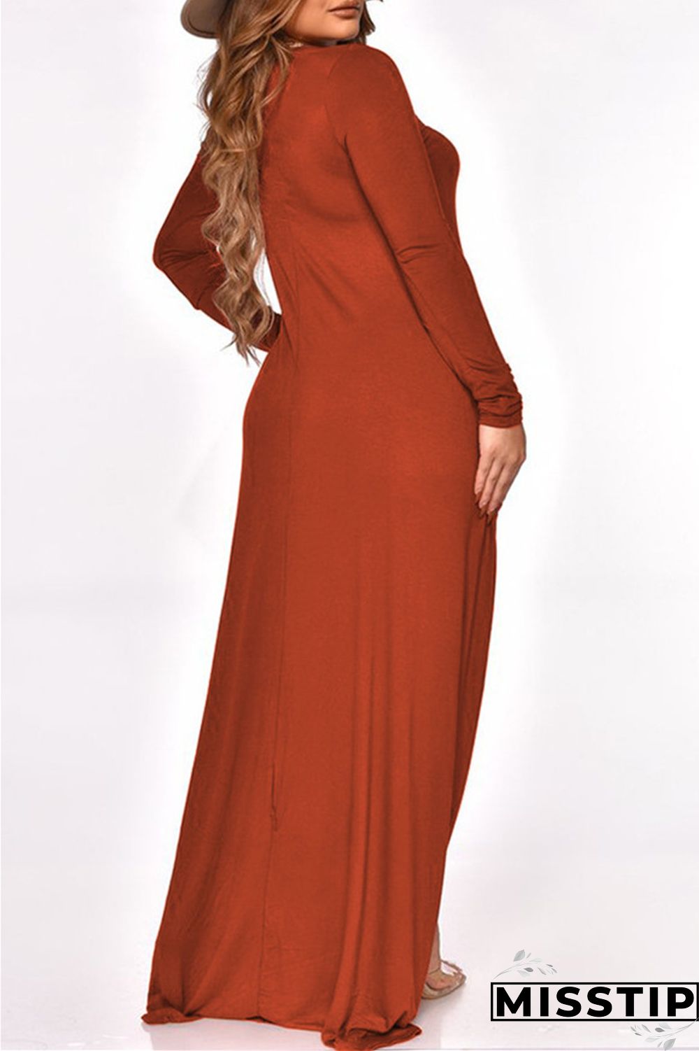 Black Fashion Casual Print Asymmetrical O Neck Plus Size Two Pieces