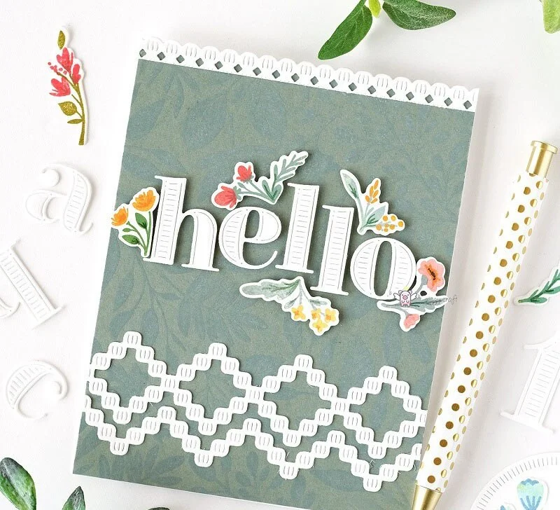 Piggy Craft metal cutting dies cut die mold Line letter decoration Scrapbook paper craft knife mould blade punch stencils dies