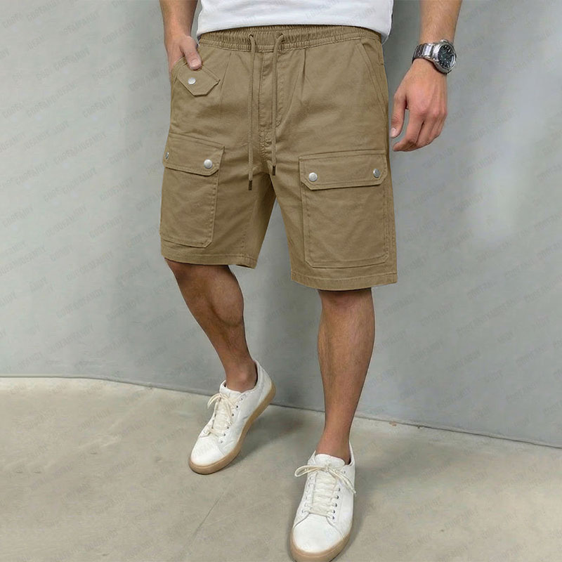 Utility Loose Fit Multi-pocket Cargo Shorts