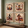 Halloween 18CT 2 Strands DIY Stamped Cross Stitch Kit for Adult 30x30cm tapestrymarket