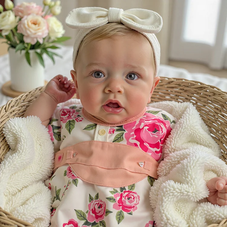 [Sweet Truly Baby Girl] Dollreborns®12'' Lifelike Nohren Touch Real Beautiful Awake Realistic Reborn Baby Doll Girl
