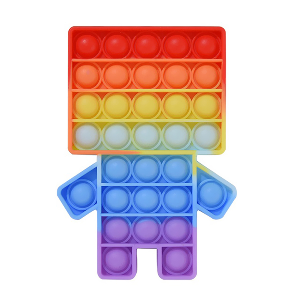 

Robot Push Bubble Sensory Toy Fidget Stress Relieve Puzzle Toys Rainbow, 501 Original