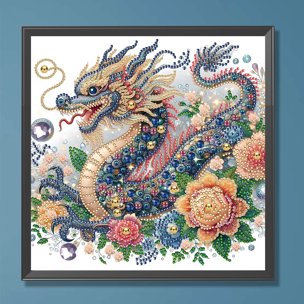Diamond Painting - Partial Special Shaped Drill - Gorgeous Dragon(Canvas|30*30cm)