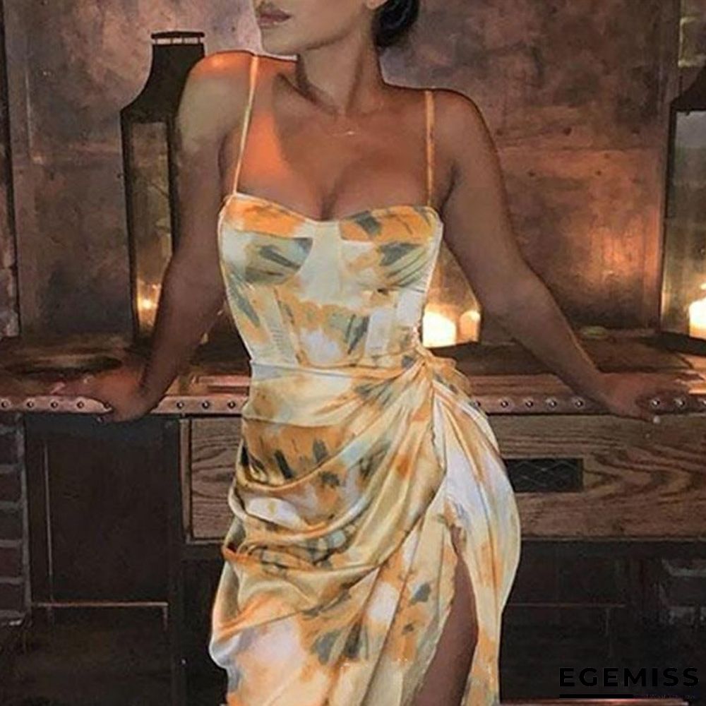 Women's Sexy Suspender Printed Dress In Summer | EGEMISS