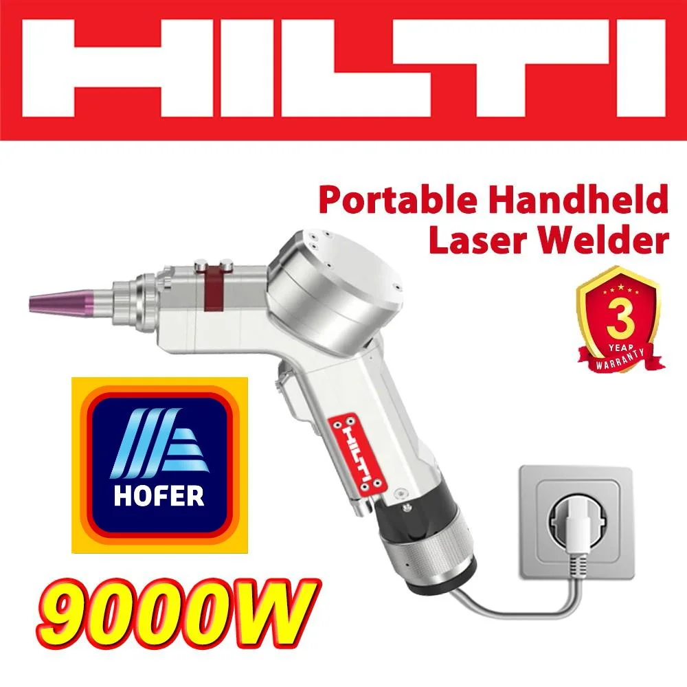 HOFER abrió una nueva tienda, HILTI (4 en 1) 2025, el último soldador láser portátil, soldadura/corte/eliminación de óxido/limpieza 7000W/8000W/9000W. Solo quedan 100 unidades