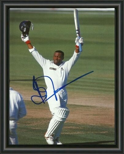 Brian Lara - Cricket - A4 SIGNED AUTOGRAPHED Photo Poster painting POSTER -  POSTAGE