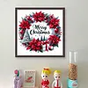 Christmas Wreath-18CT Stamped Cross Stitch 30*30cm/11.81*11.81in