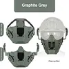 Airsoft Mask 700FPS Impact Resistance Safety Mask Detachable for Training(Black)