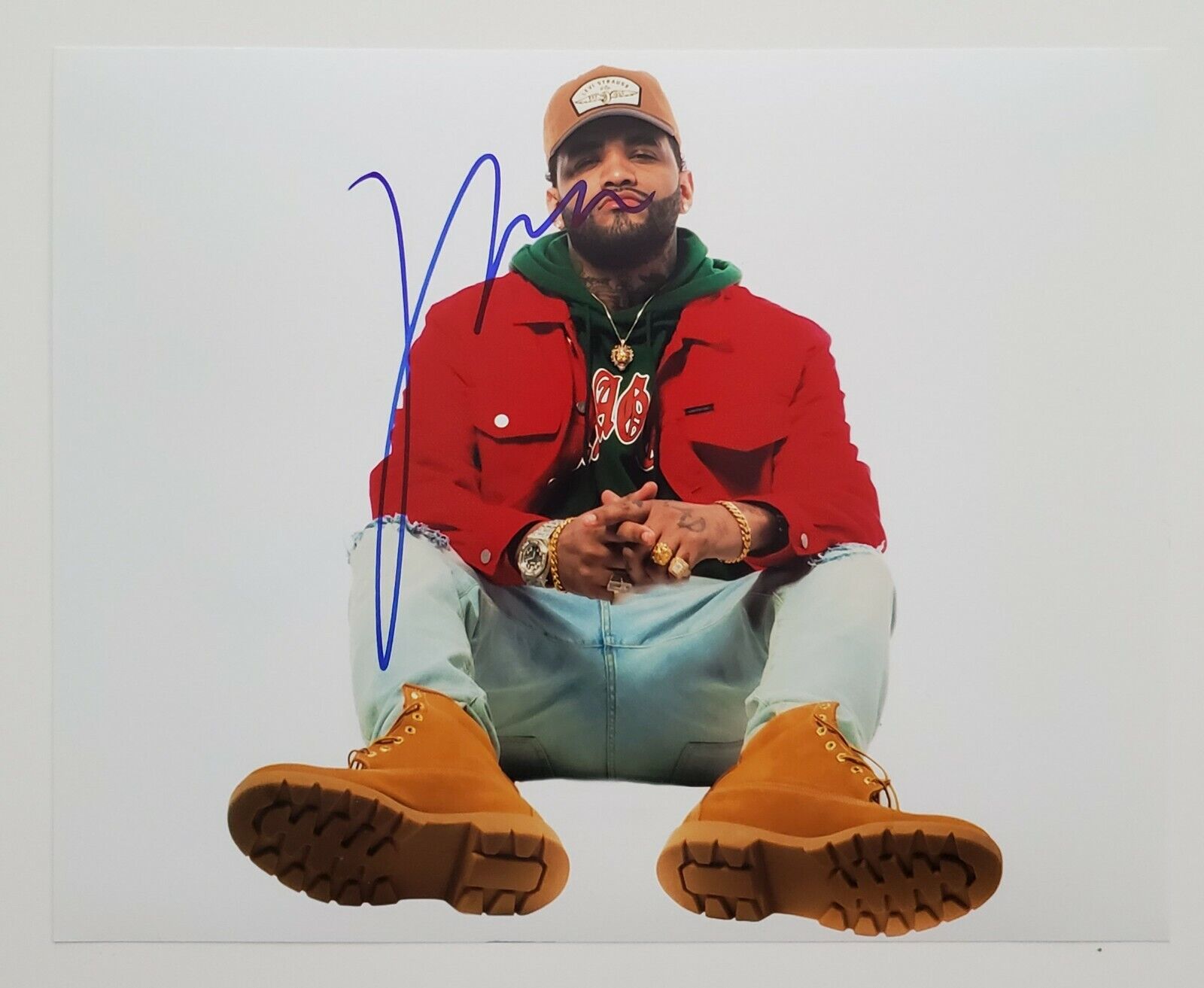 Joyner Lucas Signed 8x10 Photo Poster painting ADHD Rap Hip Hop Rapper Worcester LEGEND RAD