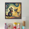 【Limited Stock Sale】Colorful Cat And Bird-11CT Stamped Cross Stitch 40*40cm/15.75*15.75in tapestrymarket