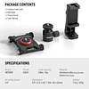 Camera Slider Dolly with Ball Head and Phone Clamp, 4-Wheel Desktop Dolly Manual Skateboard, 360&deg; Panorama, Compatible with DSLR Camera Camcorder GoPro iPhone and Android Smartphone