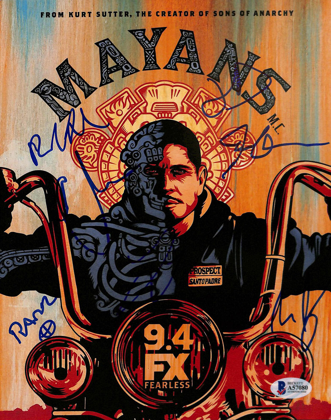 Mayans M.C. (7) Pardo, Bolger, Cabral +4 Authentic Signed 8x10 Photo Poster painting BAS #A57080