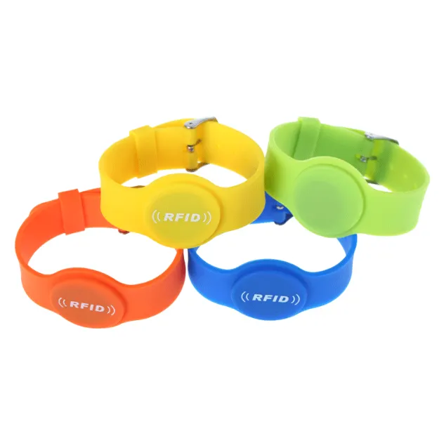 Waterproof Passive Adjustable ISO14443A F08 Chip NFC Bracelet RFID Silicone Wristband 7