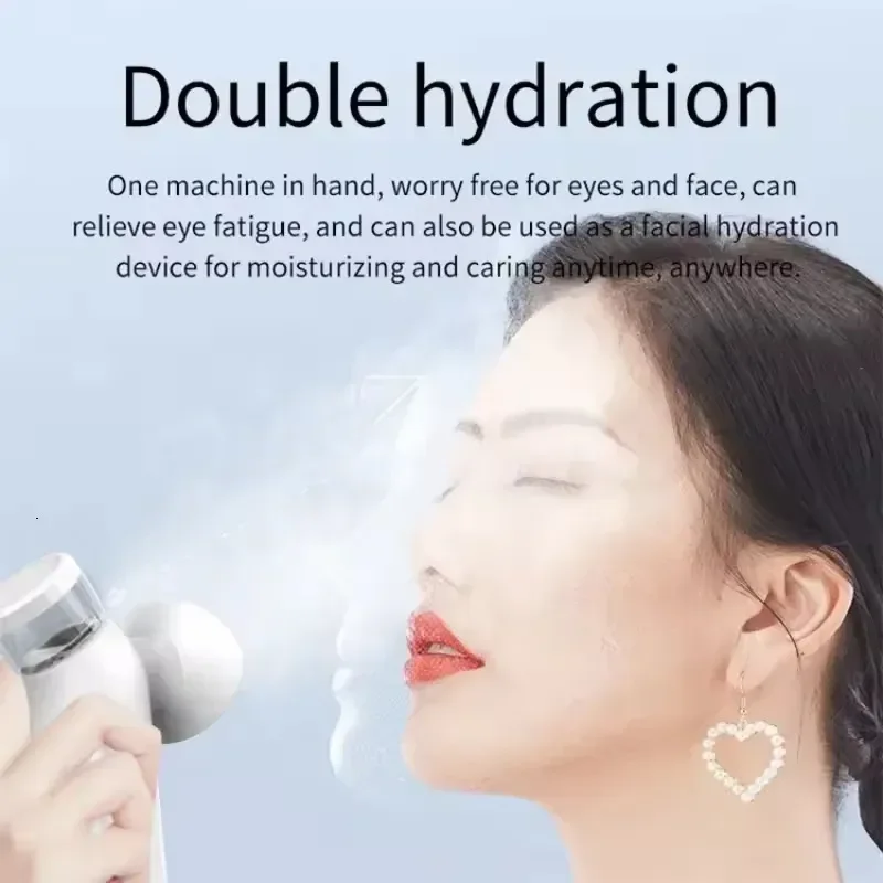 OEMG Heated Nano Eye Mist Sprayer Electric Eye Steamer With Warm Compress Moist Relief Dry Eyes Portable Eye Drops Tool 250627
