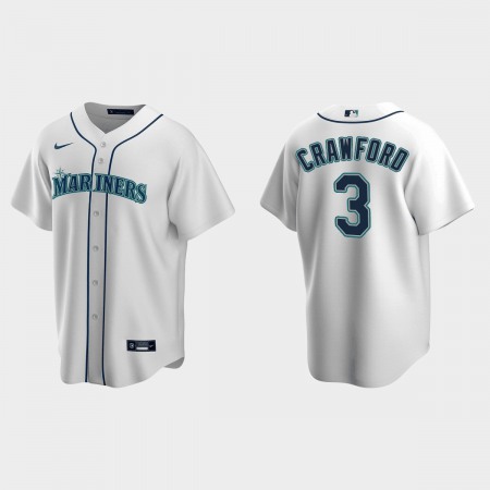 Men's Seattle Mariners #3 J.P. Crawford White Cool Base Stitched jersey L4EH