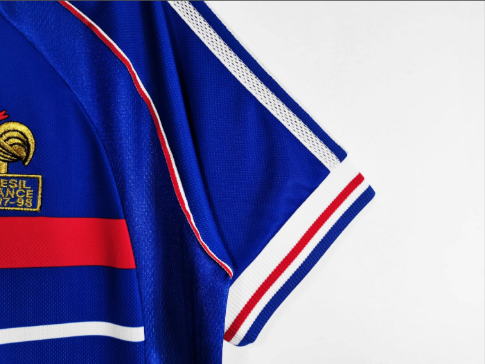 1998 France home retro Men's Football T-Shirt Thai Quality