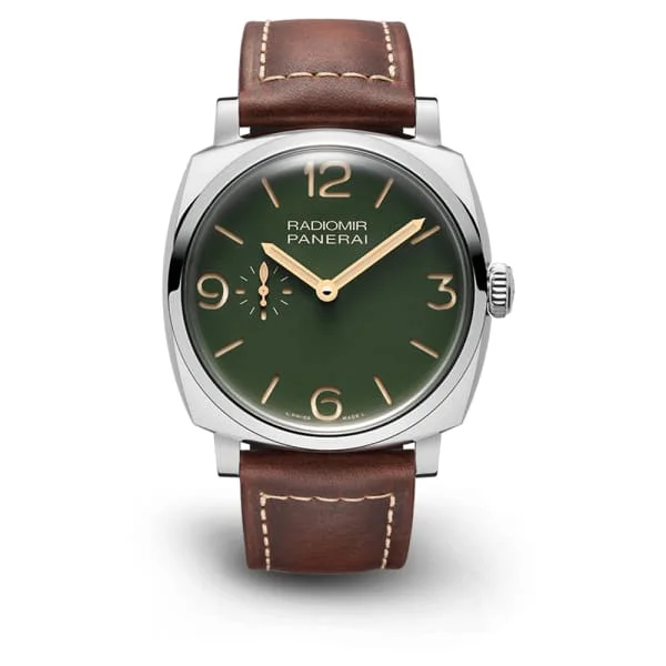 Panerai Radiomir - 45mm, polished steel, military green dial, Watch PAM00995