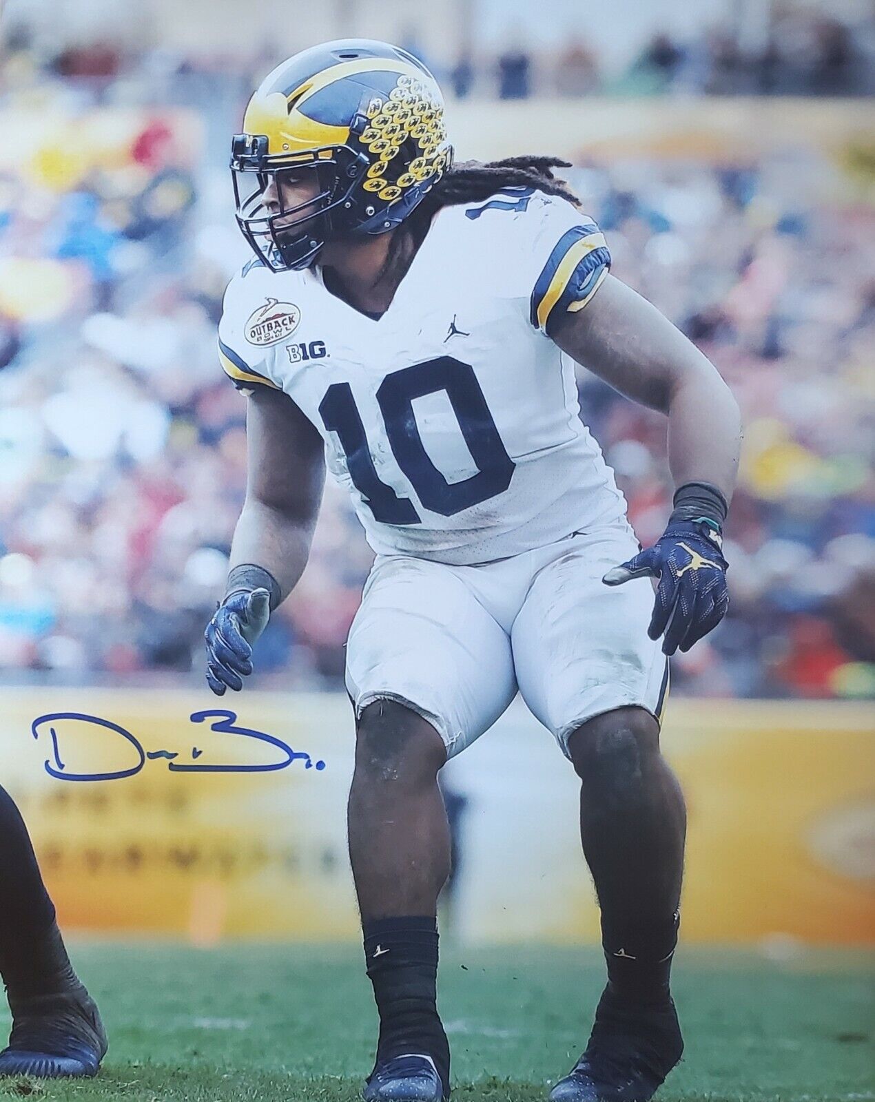 Autographed DEVIN BUSH Michigan Wolverines 11X14 Photo Poster painting w/Show Ticket