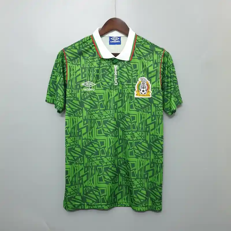Retro 1994 Mexico Soccer Jersey Home
