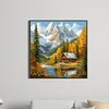 Diamond Painting-DIY Full Round Drill Snow Mountain(40*40 CM)