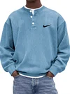 Men's Casual Loose-Fitting Crew Neck Sweatshirt