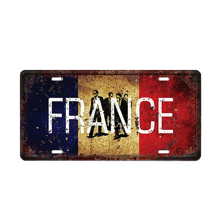 Publicité - permis de plaque d’immatriculation - 5.9x11.8inch