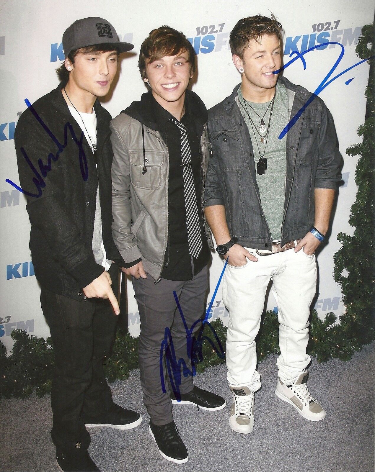 EMBLEM 3 'X-FACTOR' WESLEY, KEATON & DREW SIGNED 8X10 PICTURE *COA *PROOF 3