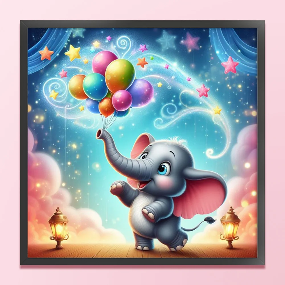 11CT Full Stamped Cross Stitch - Dumbo(Canvas|40*40CM)