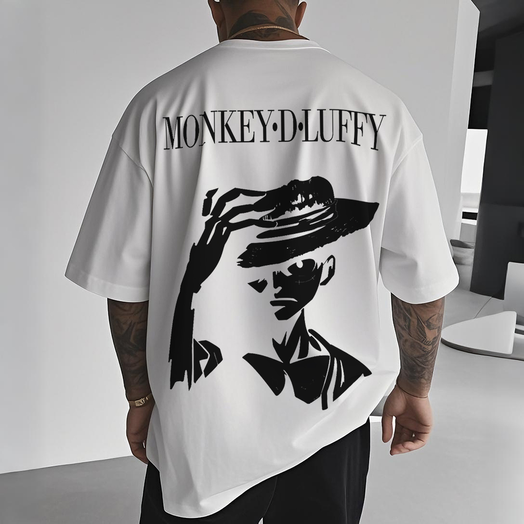 Spring And Summer Oversized Style Anime Graphic Design T-shirt