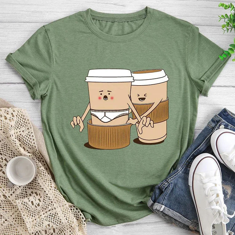 coffee Round Neck T-shirt