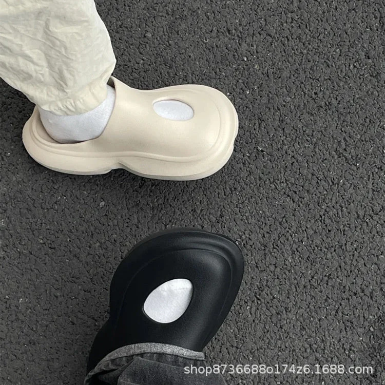 Summer Men Slippers Quick Dry Casual Shoes Beach Sandals Non-Slip Slides Massage Slippers Home Bathroom Flip Flops For Women