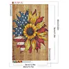 Diamond Painting -DIY Round Drill National Flag Sunflower(40x60cm)
