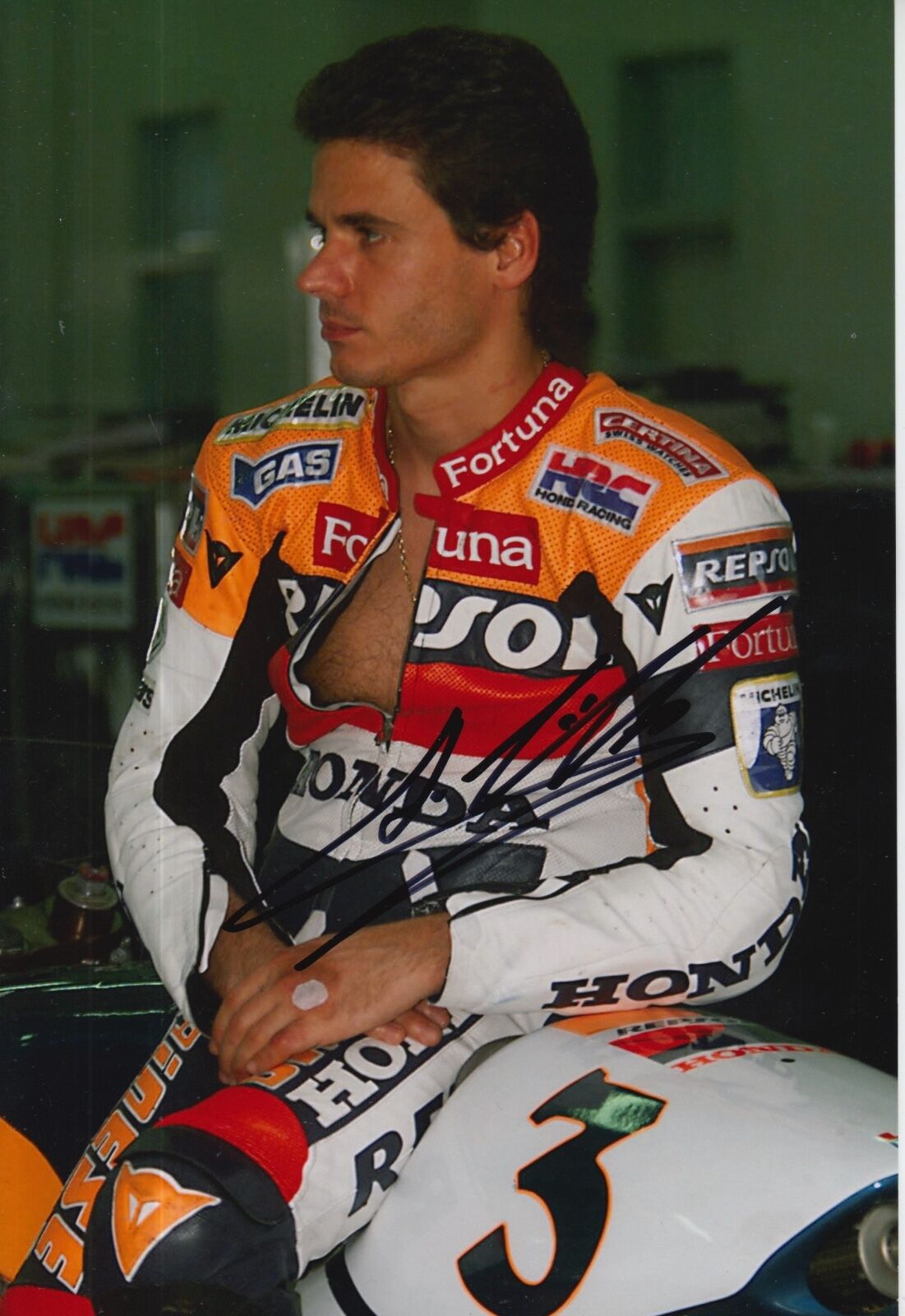 Alex Criville Hand Signed Photo Poster painting 12x8 Repsol Honda MotoGP 4.