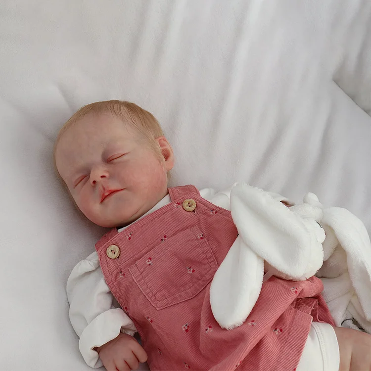  20" Newborn Lifelike Sleeping Baby Hand-painted Hair Doll Girl Tamila - Reborndollsshop®-Reborndollsshop®