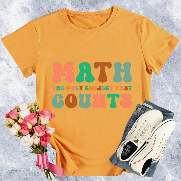 Math Counts Round Neck T-shirt