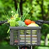 Foldable Bicycle Basket Detachable Handlebar Basket Handlebar Front Storage Rack