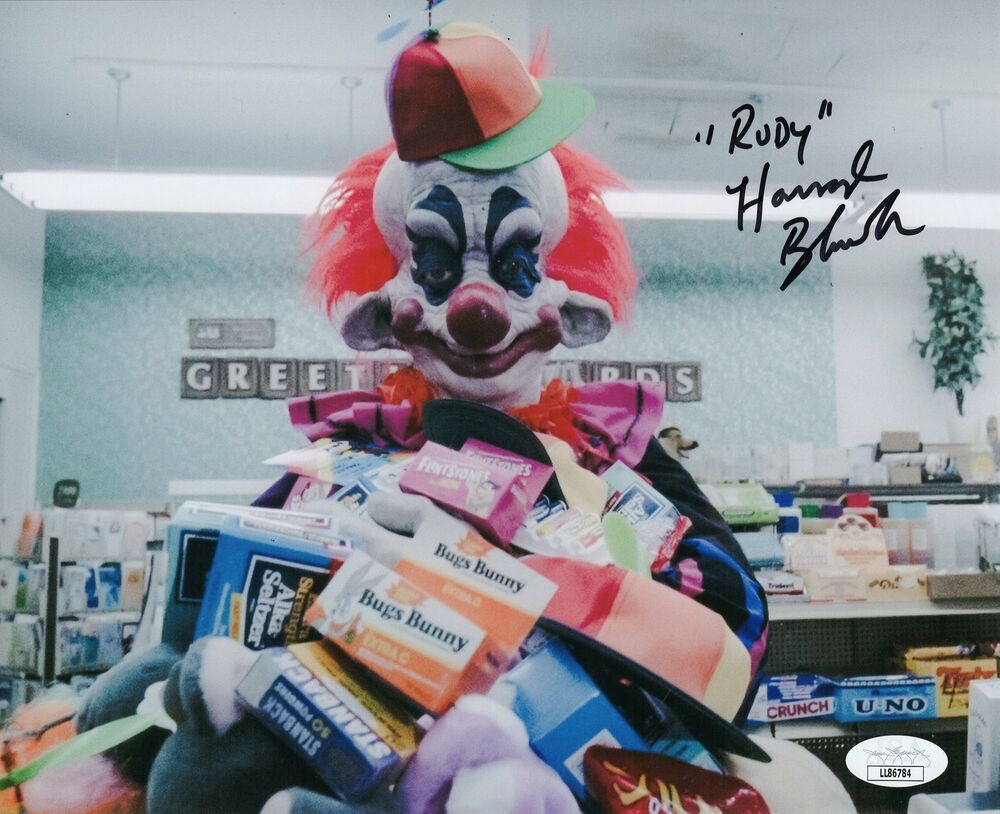 Harrod Blank Autograph 8x10 Photo Poster painting Killer Klowns from Outer Space Rudy