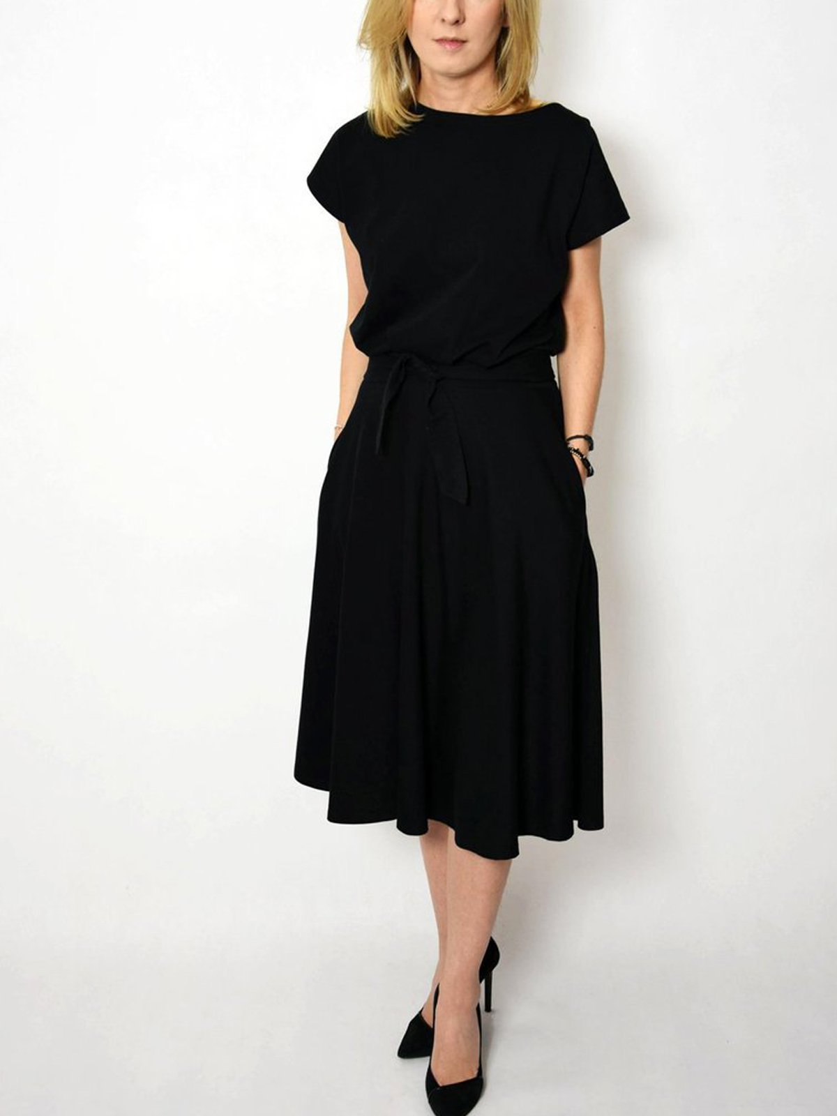 Crew Neck Short Sleeve Dresses