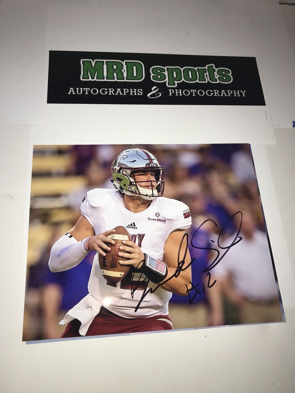 Brandon Silvers Troy Hand signed autographed 8x10 football Photo Poster painting E