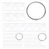 12/24/30Pcs Acrylic DIY Cross Stitch Thread Organizer Transparent for Art Crafts
