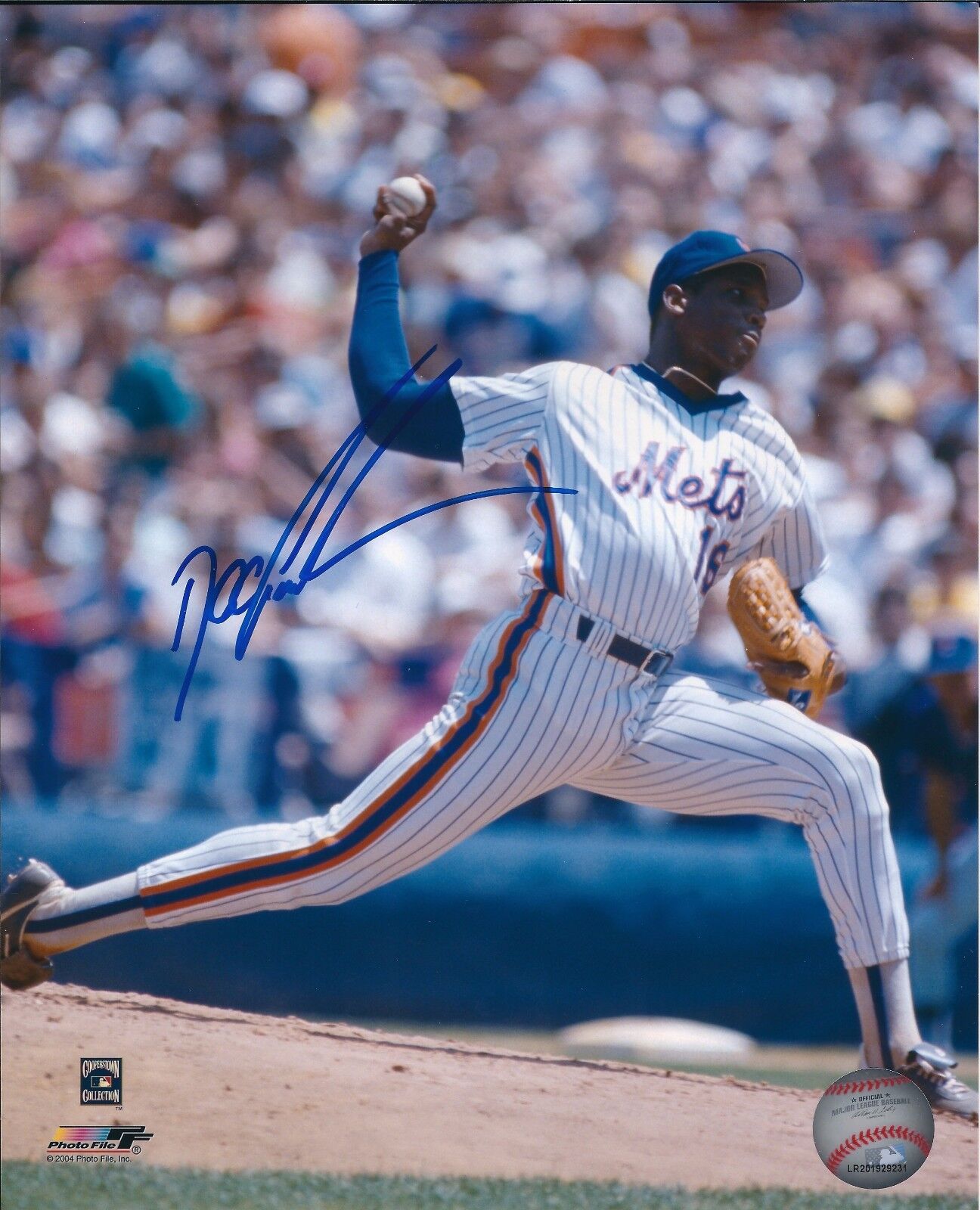 Autographed Doc Gooden NEW YORK METS Autographed 8x10 Photo Poster painting - COA