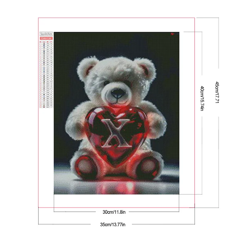 Full Square Drill 5D Diamond Painting Cartoon Bear – QuiltsSupply