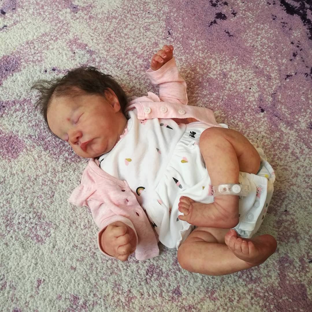 [Mini Baby Dolls] 12'' Realistic Reborn Handmade Baby Girl Genesis, Best Gift for Your Loved One