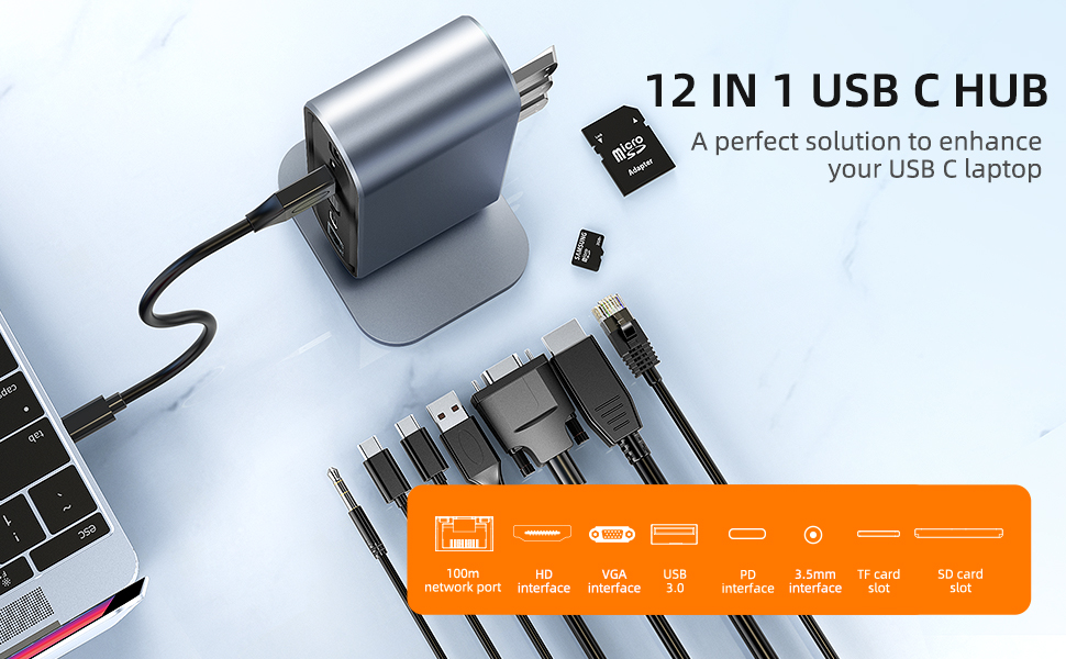 USB C docking station / dual monitor docking station
