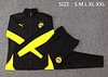 Joyfball 2024/2025 Dortmund Long Zipped Jacket Black Soccer Jersey 1:1 Thai Quality 